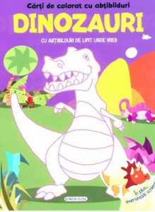 Carti de colorat cu abtibilduri - Dinozauri