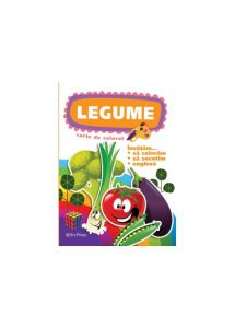 Legume. Carte de colorat. Învățăm... să colorăm, exerciții grafice, engleză