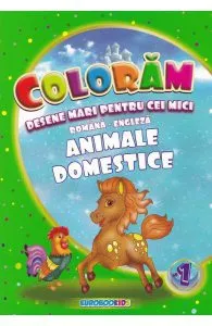 Coloram desene mari pentru cei mici: Animale domestice