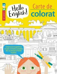 Hello English! Carte de colorat de Sam Hutchinson