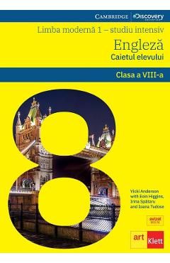 Limba engleza. Limba moderna 1 - Clasa 8 - Studiu intensiv. Eyes open 4. WorkbookCD