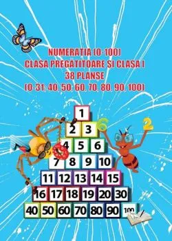 Numerația (0-100), Clasa pregătitoare și clasa I - 38 planșe