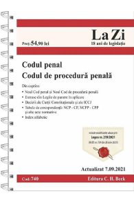 Codul penal. Codul de procedura penala Act. 7.09.2021