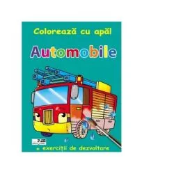 Coloreaza cu apa! Automobile ( exercitii de dezvoltare)