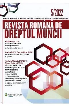 Revista Romana de dreptul muncii Nr.5 din 2022 de Autor Anonim
