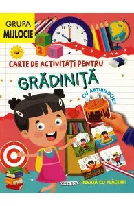Carte de activitati pentru gradinita, cu abtibilduri. Grupa mijlocie
