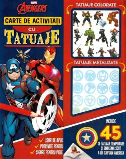 Marvel: Avengers. Carte de activitati cu tatuaje