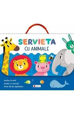 Servieta cu animale. Invatam si ne distram!