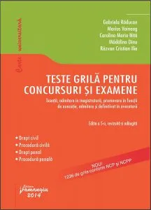 Teste grila pentru concursuri si examene. Editia a V-a de Marius Voineag
