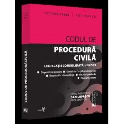 Codul de procedura civila: Septembrie 2022 de Lupascu Dan