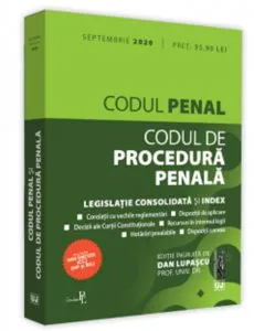 Codul penal si codul de procedura penala: Septembrie, 2020 de Dan Lupascu