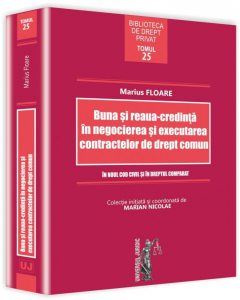 Buna si reaua-credinta in negocierea si executarea contractelor de drept comun