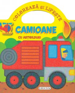 Coloreaza si lipeste - Camioane