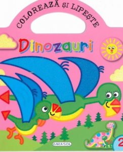 Coloreaza si lipeste dinozauri 2