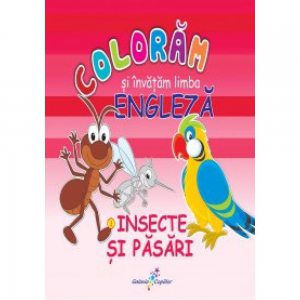 Coloram si invata limba engleza - 3. Insecte si pasari