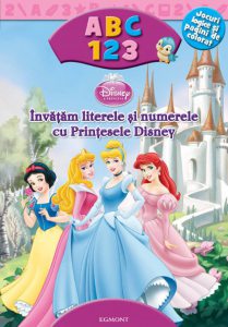Invatam literele si numerele cu Printesele Disney. Jocuri logice si pagini de colorat