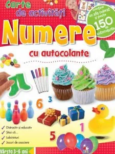 Numere. Carte de activitati cu autocolante. reeditare
