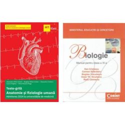 Pachet Admiterea 2024 la medicina. Biologie (Barron’s). Teste-grila si Manual de biologie pentru clasa a 11-a