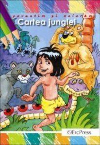 Cartea junglei - carte de colorat A4