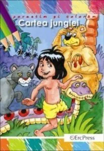 Cartea junglei - carte de colorat A4