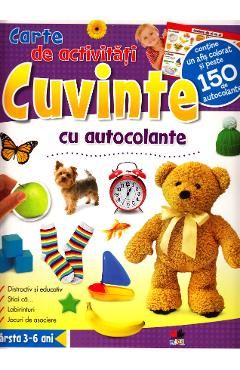 Cuvinte. Carte de activitati cu autocolante 3-6 ani