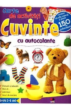 Cuvinte. Carte de activitati cu autocolante 3-6 ani