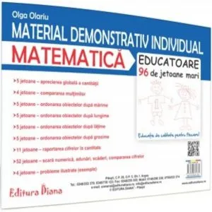 Material demonstrativ individual - matematica - 96 de jetoane mari educatoare de Olga Olariu