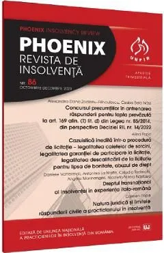 Phoenix. Revista de insolventa. Nr.86 Octombrie-Decembrie 2023