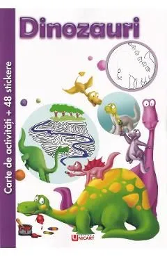 Carte de activitati cu 48 stickere: Dinozauri de Autor Anonim