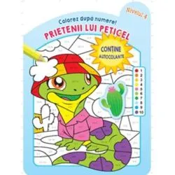 Colorez dupa numere. Prietenii lui Peticel. Nivelul 4