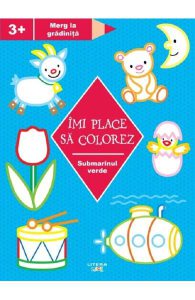 Imi place sa colorez. Submarinul verde3 ani