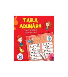 Tabla adunării. Scrie și șterge. Fișe refolosibile (cu carioca)