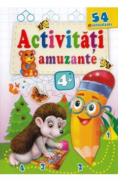 Activitati amuzante. Aricelul 54 autocolante 4 ani
