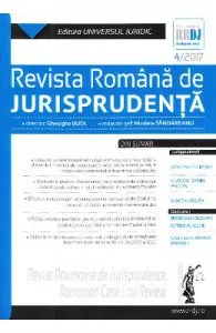 Revista romana de jurisprudenta Nr. 4 din 2017