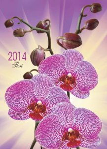 Calendar de perete 2014 cu flori