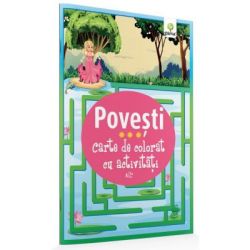 Carte de colorat cu activitati. Povesti