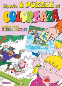 Lipeste si coloreaza - Cei Trei Purcelusi