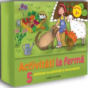Activitati la ferma. 5 carticele cu activitati si autocolante