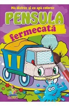 Camionul. Pensula fermecata. Ma distrez si cu apa colorez de Autor Anonim