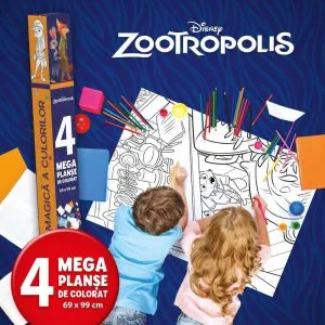 Disney. Zootropolis. Lumea Magica A Culorilor. 4 Megaplanse