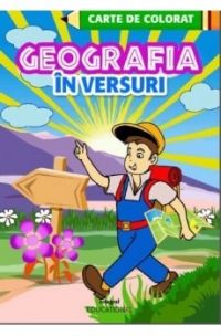 Geografia in versuri. Carte de colorat
