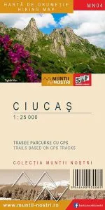 Harta de drumetie- Muntii Ciucas