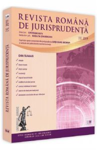 Revista romana de jurisprudenta Nr. 1 din 2019