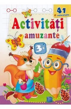 Activitati amuzante. Veverita 41 autocolante 3 ani