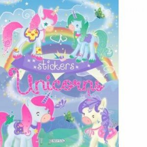 Unicorns stickers (bleu)