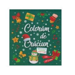 Carte de colorat. Coloram de Craciun