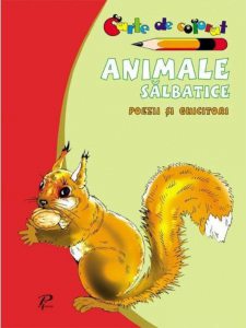 Animale salbatice. Poezii si ghicitori - carte de colorat