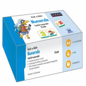 Invat cu Robin - numerele - lantul numerelor puzzle