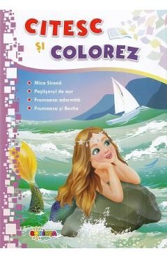 Citesc si colorez: Mica Sirena
