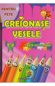 Creionase vesele pentru fete. Carte de colorat